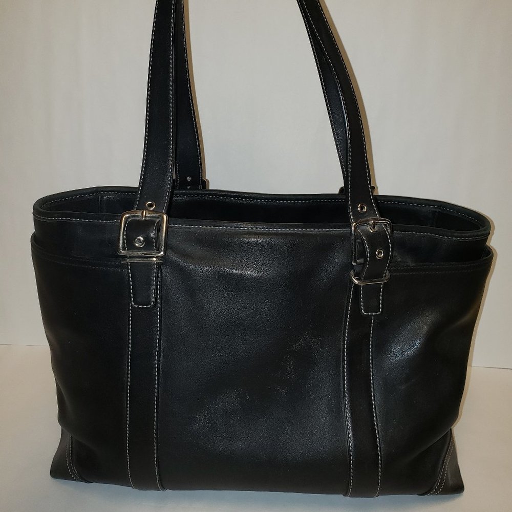 Coach Leather Vintage Top Zip Double Strap Tote/Diaper Bag/Handbag No. A06S-6460